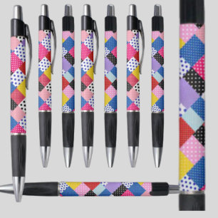 Colourful Modern Mosaic Dots Pattern           Pen