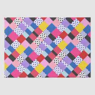Colourful Modern Mosaic Dots Pattern Tissue Paper