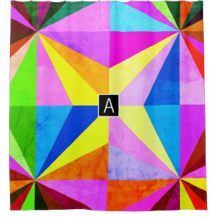 Colourful Modern Multi-Coloured Geometric   Monogr