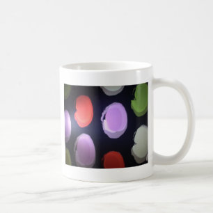 Colourful Modern Pattern Polka Dot Art Print Coffee Mug