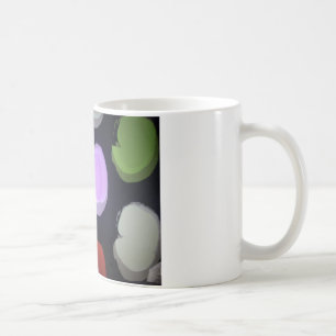 Colourful Modern Pattern Polka Dot Art Print Coffee Mug