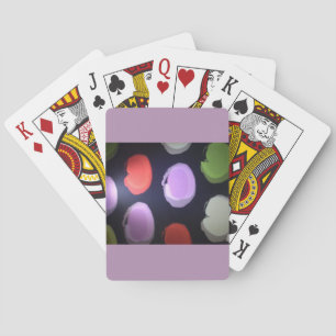 Colourful Modern Pattern Polka Dot Art Print Playing Cards