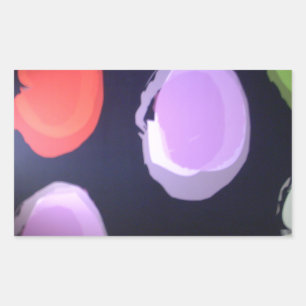 Colourful Modern Pattern Polka Dot Art Print Sticker