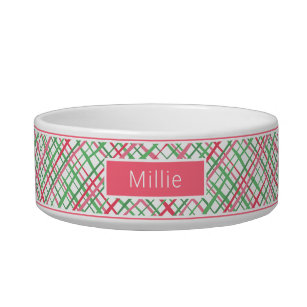 Colourful Modern Preppy Abstract Geometric Pattern Bowl