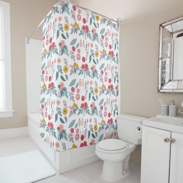Colourful Modern Pretty Floral Pattern (In Situ)