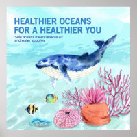 Colourful Modern Protect Marine Life Quote