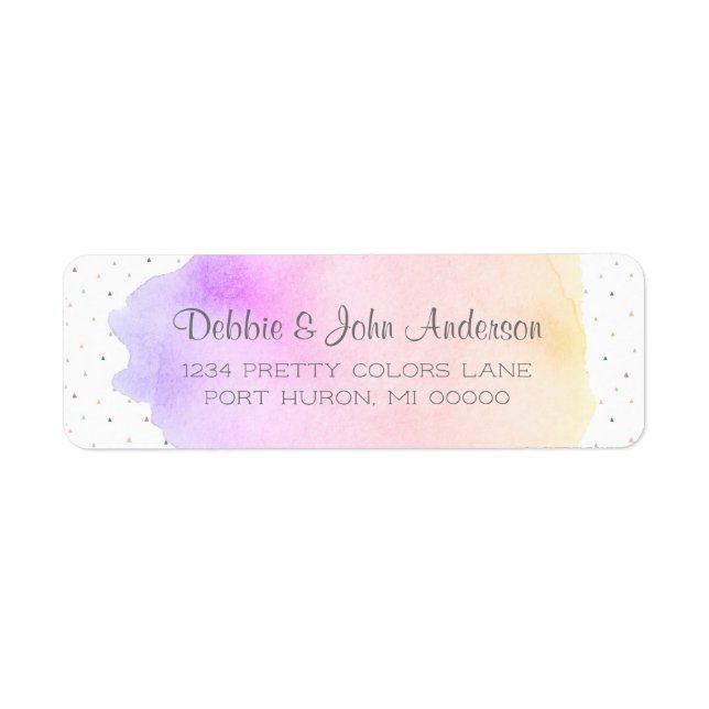 Colourful Modern Return Address Small Business (Front)