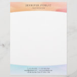 Colourful Modern Simple Design Elegant Template Letterhead<br><div class="desc">Colourful Modern Simple Design Elegant Template Professional Letterhead.</div>