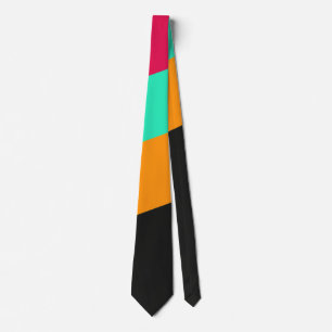 Colourful modern stripes pattern neck tie