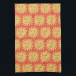 Colourful Modern Suns Yellow Pattern Kitchen Towel<br><div class="desc">Decorate your kitchen with this cool sunshine art towel. Makes a great housewarming,  birthday or wedding gift! 
You can customize it and add text too.
Check my shop for lots more colours and patterns!</div>