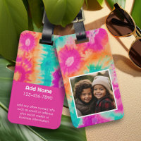 Colourful Modern Tie Dye - Photo and Text