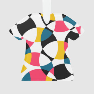 Colourful, modern, trendy, cool circular graphic ornament