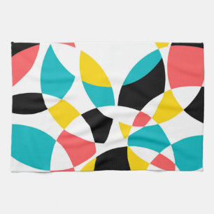 Colourful, modern, trendy, cool, unique circular kitchen towel