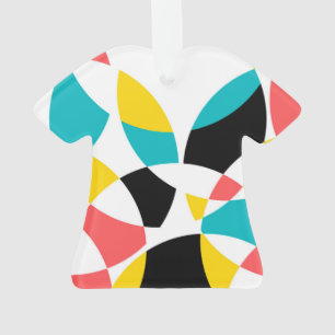 Colourful, modern, trendy, cool, unique circular ornament