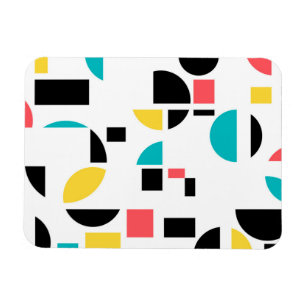 Colourful, modern, trendy, fun, cheerful geometric magnet
