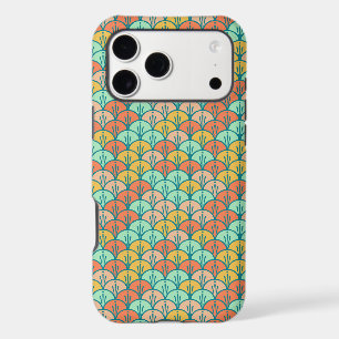 Colourful Modern Trendy Geometric Fish Scale