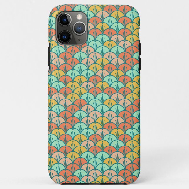 Colourful Modern Trendy Geometric Fish Scale Case-Mate iPhone Case (Back)