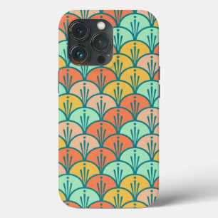Colourful Modern Trendy Geometric Fish Scale iPhone 13 Pro Case