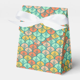 Colourful Modern Trendy Geometric Fish Scale Favor Box