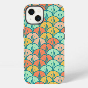 Colourful Modern Trendy Geometric Fish Scale iPhone 13 Case