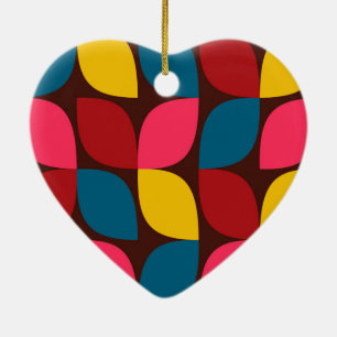 Colourful, modern, trendy, urban flower ceramic ornament