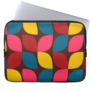 Colourful, modern, trendy, urban flower laptop sleeve