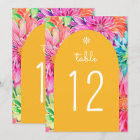 Colourful Modern Tropical Watercolor Floral Weddin