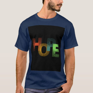 Colourful modern typography t-shirt