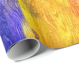 Colourful Modern Wood Grain Background #27 Wrapping Paper