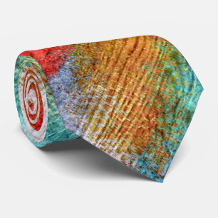 Colourful Modern Wood Grain Background #29 Tie