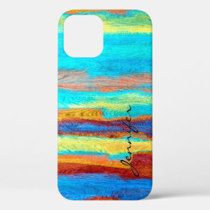 Colourful Modern Wood Grain Background #31 iPhone 12 Pro Case