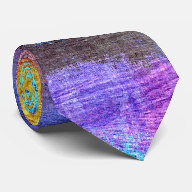 Colourful Modern Wood Grain Background #55 Tie (Rolled)