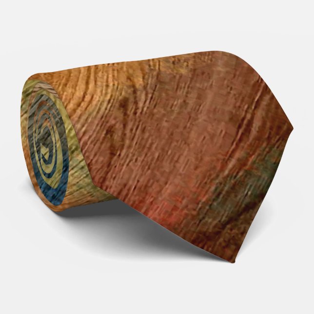 Colourful Modern Wood Grain Background #77 Tie (Rolled)