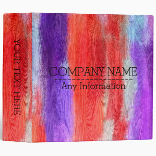 Colourful Modern Wood Grain Look #6 Binder