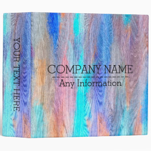 Colourful Modern Wood Grain Look #8 Binder