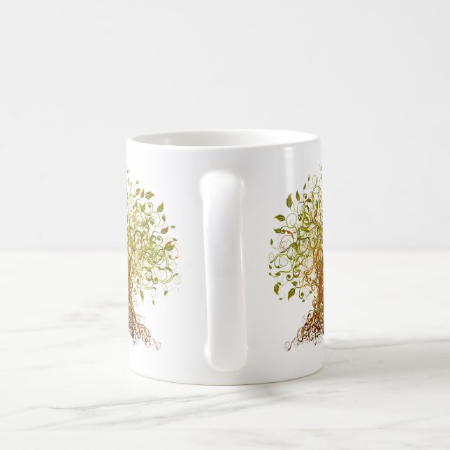 Colourful Modernist Tree 13 Coffee Mug (Handle)