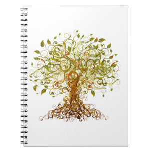 Colourful Modernist Tree 13 Notebook
