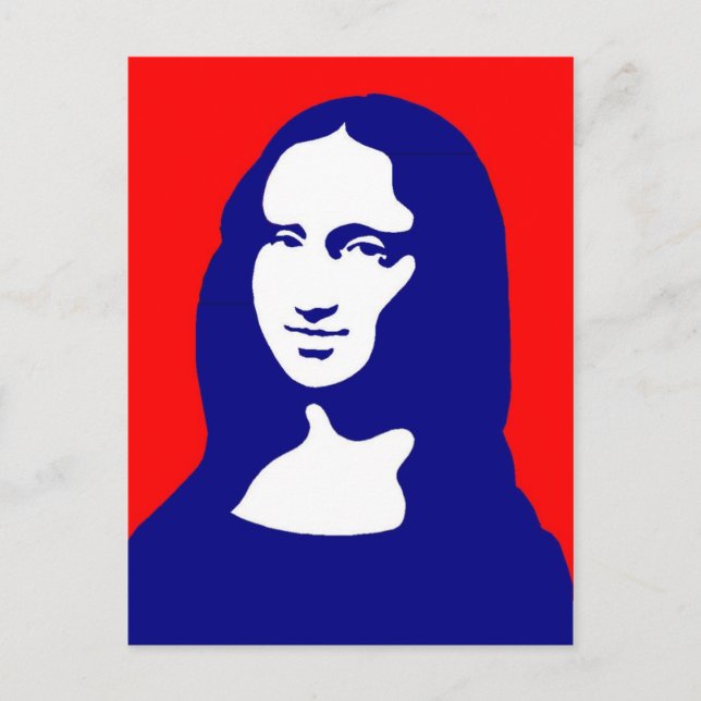 Colourful Mona Postcard (Front)