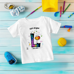 Colourful Monogram L – Fun and Customizable Design Baby T-Shirt