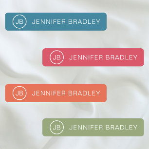 Colourful Monogram Personalized Name for Kids