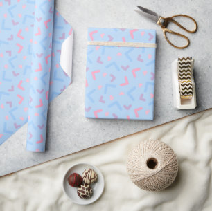 Colourful Monogram Sparkling Sophisticated Birthda Wrapping Paper