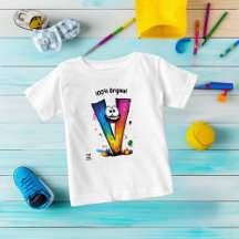 Colourful Monogram V – Fun and Customizable Design
