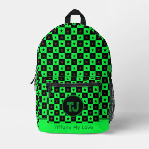 Colourful Monogrammed Back To School Girls Backpac Printed Backpack