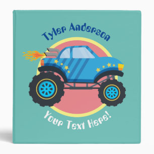 Colourful Monster Truck, DIY Name & Extra Text Binder