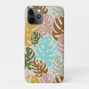 Colourful monstera jungle iPhone 11 pro case