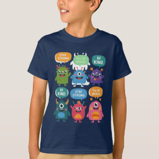 Colourful Monsters with Positive Messages T-Shirt