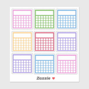 Colourful Monthly Habit Tracker