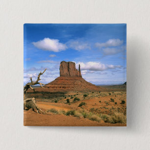 Colourful Monument Valley Mittens in Utah USA 2 Inch Square Button