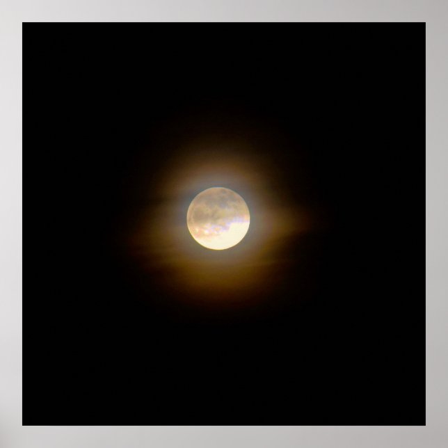 Colourful Moon Photo Print (Front)
