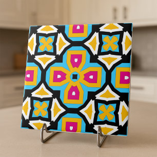 Colourful Moroccan Classy Elegant Geometric Patter Tile